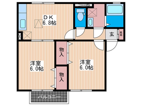 ラフィネ安芸伍番館の物件間取画像